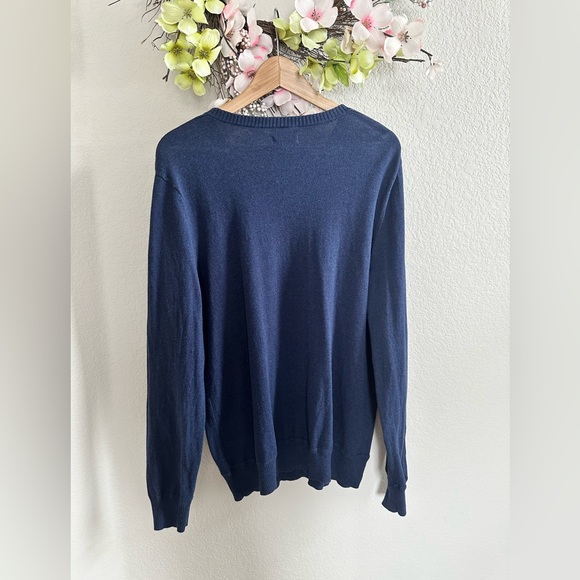 Sonoma Mens V-neck blue sweater size L - Picture 2 of 3